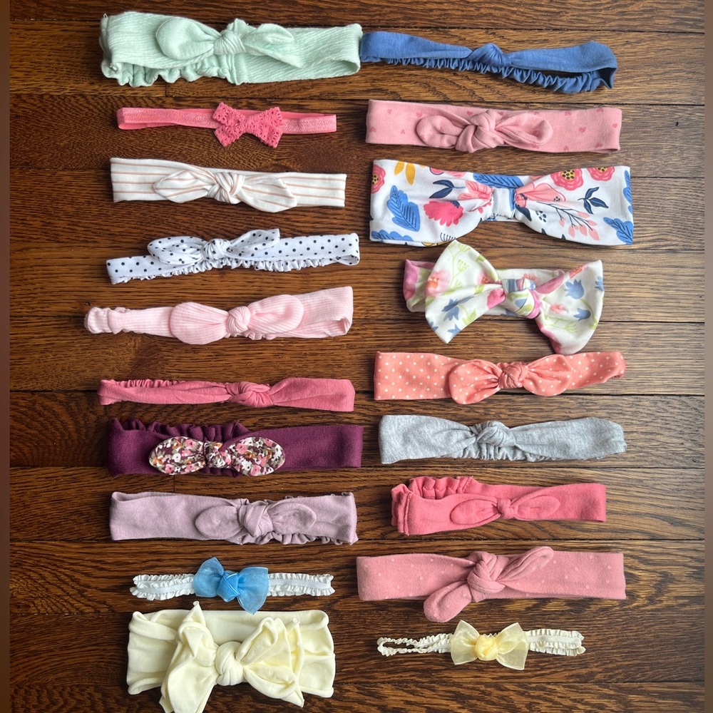 Newborn / Infant Girl Headbands – Large Bulk Lot (Bows & Knots)
